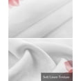 thumbnail image 6 of Red Flower Kitchen Valances for Windows Farmhouse Linen Window Valance Curtain for Living Room Window Treatment Boho Modern Floral Abstract Ombre Leaf White Valance Rod Pocket Topper, 42 x 12 Inch, 6 of 6