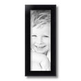 thumbnail image 2 of ArtToFrames 5" x 14" Satin Black Bull Nose Picture Frame, 5x14 inch Black Wood Poster Frame (WOM-1417), 2 of 7