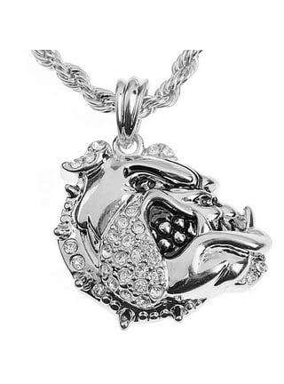 Ice City Jewelry Dog Tag Necklace Sterling Silver Ball Chain Necklace
