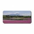 thumbnail image 1 of Mountain Computer Mouse Pad, Festival of Shibazakura Flower Field, Rectangle Non-Slip Rubber Mousepad X-Large, 35" x 15" Gaming Size, Ceil Blue Emerald, by Ambesonne, 1 of 2