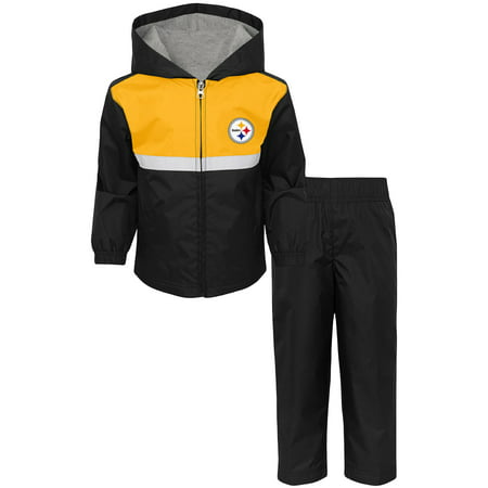 Toddler Black/Gold Pittsburgh Steelers Full-Zip Jacket & Pants Set
