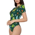 thumbnail image 2 of The Xecao Sport Monster Women's Crew Neck Body Suit, a short-sleeved bodysuit and basic swimsuit, both comfort and style for dating and daily life, 2 of 9