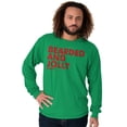 thumbnail image 5 of Xmas Bearded and Jolly Hashtag Santa Men's Long Sleeve Tee T Shirt Brisco Brands M, 5 of 6