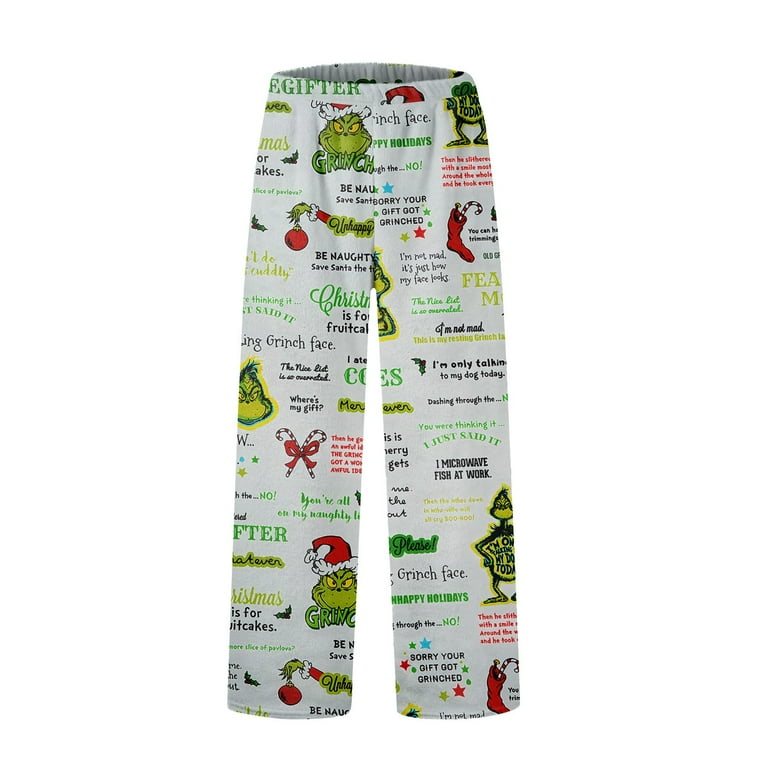 Lunajam Christmas Women's Pajama Pants Cozy Flannel Lounge Pants