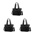 thumbnail image 2 of Wweixi 1/2/3 Durable Tote Handbag For Women - Waterproof And Wear-resistant Multiple Pockets Black 3PCS, 2 of 6