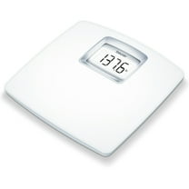 Beurer PS25 Personal Bathroom Scale, Smart & Accurate Body Weight Control, XL Scale with Illuminated LCD Display, High Precision Weighing, Timeless White Design, Quick Start, Batteries Included