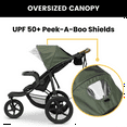thumbnail image 6 of Jeep TurboGlyde Jogging Stroller by Delta Children, Olive Green, 6 of 19