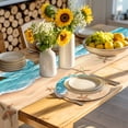 thumbnail image 4 of Ocean Beach Round 15 Inch Placemats Set of 4, Starfish Sea Waves Coastal Seaside Sand HeatResistant Non Slip Place Mats for Dining Table, Wipeable Braided Kitchen Table Mats for Housewarming, 4 of 9