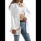 thumbnail image 2 of Chaqueta Elegante de Mujer con Abertura Frontal, Cuello Redondo, Larga, Informal, Elegante, para Exteriores. S, 2 of 8