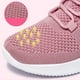 thumbnail image 5 of Zapatos deportivos para mujer Zapatos para caminar Diseño de malla transpirable Zapatillas de deporte de fondo suave para invierno Rosa 38, 5 of 12