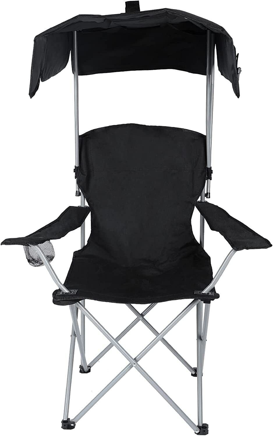 YSSOA Canopy Lounge Chair with Sunshade & Cup Holder for Camping,Hiking