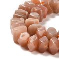 thumbnail image 4 of Natural Sunstone Beads Strands Faceted 10~11x8~10x7~8mm Hole: 1mm 22~23pcs/strand 7.09~7.48''(18~19cm), 4 of 5