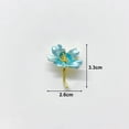 thumbnail image 6 of Grofry Women Brooch Cherry Blossom Stainless Exquisite Vintage Anti-slip Coat Collar Hat Scarf Decoration Clothes Pin Garment Jewelry, 6 of 8