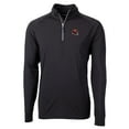 thumbnail image 2 of Men's Cutter & Buck  Black Washington Commanders Helmet Adapt Eco Knit Stretch Recycled Quarter-Zip Pullover Top, 2 of 3
