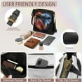 thumbnail image 6 of Kuiaobaty Fire Wolf Galaxy Print Crossbody Bag for Women, Casual Waterproof Vegan Leather Shoulder Purse with Adjustable Strap, Large Capacity Hobo Handbag Crossbody for Travel, 6 of 7
