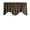 Brown, variant on Faux Silk Dupioni Solid Scalloped Window Valance 58" Wide / 20" Tall