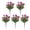 Rose Red, variant on OIUR 5 Pcs Faux Daisies Bundles UV Resistant Artificial Flowers Realistic Fake Fall Flowers with Bendable Stems for Flower Arrangement Indoor Outdoor Decorations