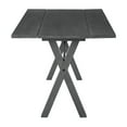 thumbnail image 4 of McKayla Flip Top Table in Distressed Washed Gray Finish Solid Wood and Veneers, 4 of 7