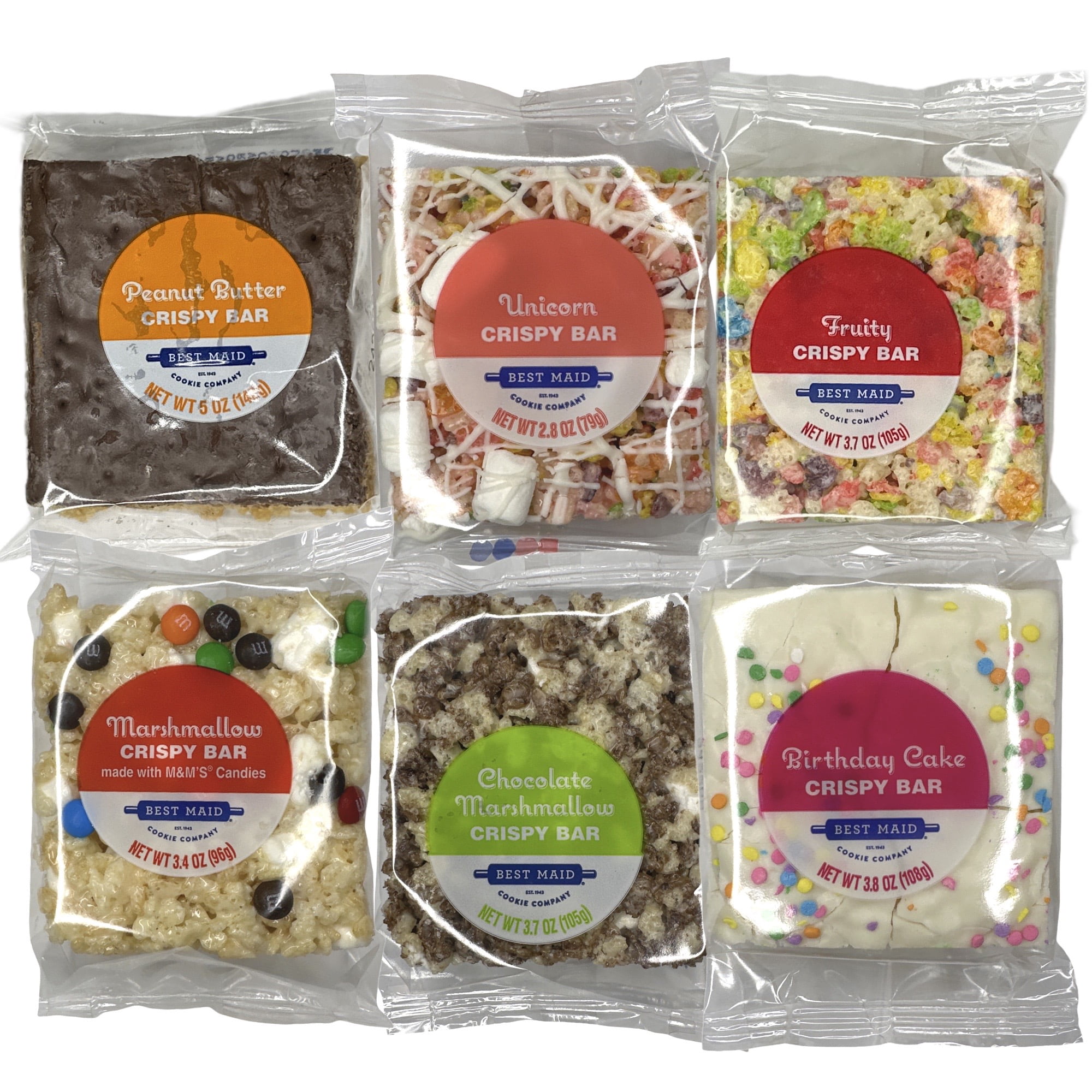 Marshmallow Crispy Treat Bars, 6 Flavor Variety Pack