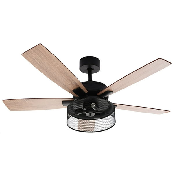 Puyana Home Decorations Clearance Ceiling Fans Led Light 52in Chandelier Industrial Cage Matte Black Com Puyana Home Decorations, Closeout Ceiling Fans