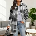 thumbnail image 5 of Women's Casual Printing Button Long Sleeves Cardigan Coat Tops Fashion Outfits Trendy Winter Clothing, 5 of 5