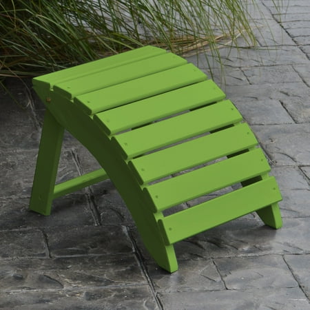 A & L Furniture Yellow Pine Folding Ottoman