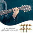 thumbnail image 3 of IDEANATEGRATE 1Jgo De Guitarra De Metal Doradas Accesorios Para Afinar Guitarra Acústica, 3 of 6