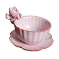 thumbnail image 2 of Adorno de taza de té de cerámica con mascota de té, figura coleccionable en miniatura de taza de té de Kung Fu para decoración de comedor y casa de, 2 of 8