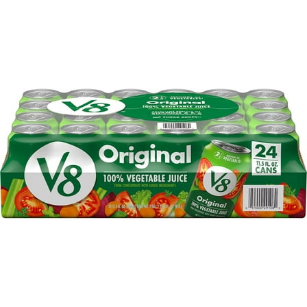 V8 Original 100% Vegetable Juice, 11.5 Fluid Ounce (Pack of 24)