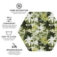thumbnail image 3 of Honeii Hawaii Palms print Leather Coaster Set of 4, ideal for safeguarding your furniture from drinks spills and effortless cleanup-Hexagon, 3 of 6