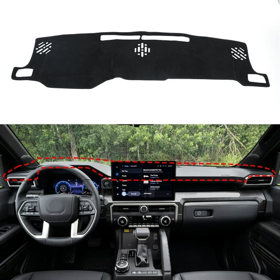Dashboard Cover Mat for Toyota Tacoma 2024 2025 Dash Cover Mat,Black,1PCS