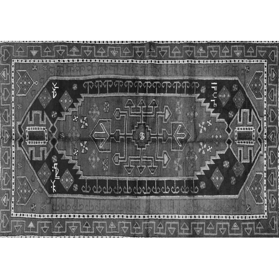 Ahgly Company Indoor Rectangle Persian Gray Traditional Area Rugs, 2' x 4'
