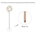thumbnail image 5 of Uxcell Metal Cocktail Toothpicks Circle Shape Drink Pick Cocktail Skewer 6Pack(Rose Gold), 5 of 8