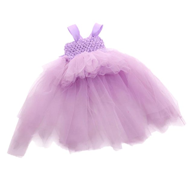 vestido de gasa de verano irregular para kit de vestir de muñecas Púrpura Sunnimix Vestido de muñeca de niña de 18 pulgadas