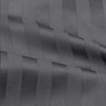thumbnail image 2 of 100% Egyptian Cotton, Perfect for Camping Sheets, 300TC, Flat Sheet, Fitted Sheet with 8" Deep Pocket & 2 Pillowcases- Cot Sheet Sets 4 PC-Dark Gray Stripe, RV Camper King Size, 2 of 5