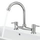 thumbnail image 1 of Grifo mezclador de fregadero de cocina, grifo de agua de doble función, grifo para lavabo, grifo para tocador de baño, 1 of 8