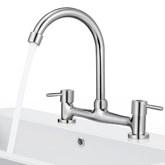 Grifo mezclador de fregadero de cocina, grifo de agua de doble función, grifo para lavabo, grifo para tocador de baño