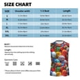thumbnail image 6 of Uemuo Easter Eggs Pattern Men's Sleeveless T-Shirt,Muscle Athletic Tank Top, Moisture-wicking Quick-dry Breathable Classic Tee Top for Gym Run Outdoor Sports-, 6 of 8