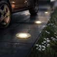 thumbnail image 3 of Lámparas LED empotrables para exteriores, 3W, diámetro de 8cm, luz cálida, 220V, set de 4 piezas, 3 of 6