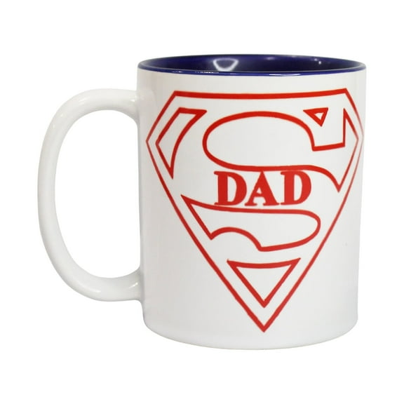 Novelty Coffee Mugs "Super Dad" for Dad Grandpa Step-father Uncle Father's Day Cups