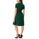 thumbnail image 3 of INSPIRE CHIC Vestido Midi Vintage de los años 1950 con Cuello Redondo y Manga Corta XL Verde Oscuro, 3 of 8