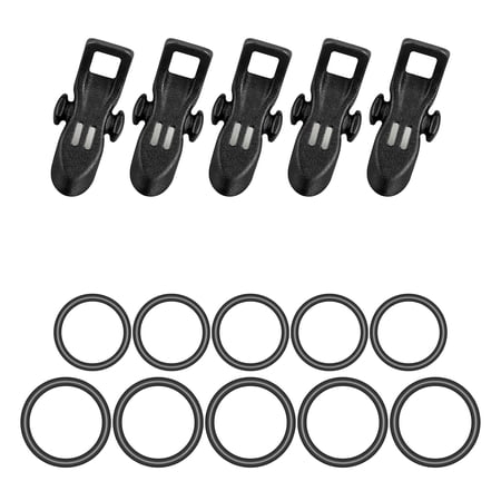 5 pcs Hook Keeper for Fishing Rod Hook Holder with Rubber Base O-Rings for Secure Attachment Prevents Rod Scratches