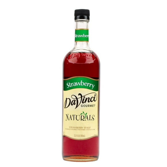 DaVinci Gourmet 700 mL All Natural Strawberry Flavoring / Fruit Syrup