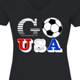 thumbnail image 4 of Inktastic Go, USA- Soccer, Football Women's V-Neck T-Shirt, 4 of 5