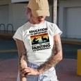 thumbnail image 2 of Retro Education Is Important but Hunting Is Importanter, Hunter, Heather Grey T-Shirt, Medium, 2 of 5