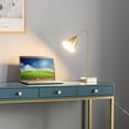 thumbnail image 1 of Resenkos 20.5" Modern LED Desk Lamp with Crystal Decoration,with Clear Cord and Switch,Gold, 1 of 7