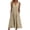Khaki, variant on NECHOLOGY Womens Dresses Address Labels Knee Length Dress Women Flowers Printed Loose Short Sleeve Dress Summer Round Tunic Swing Dresses for Women
