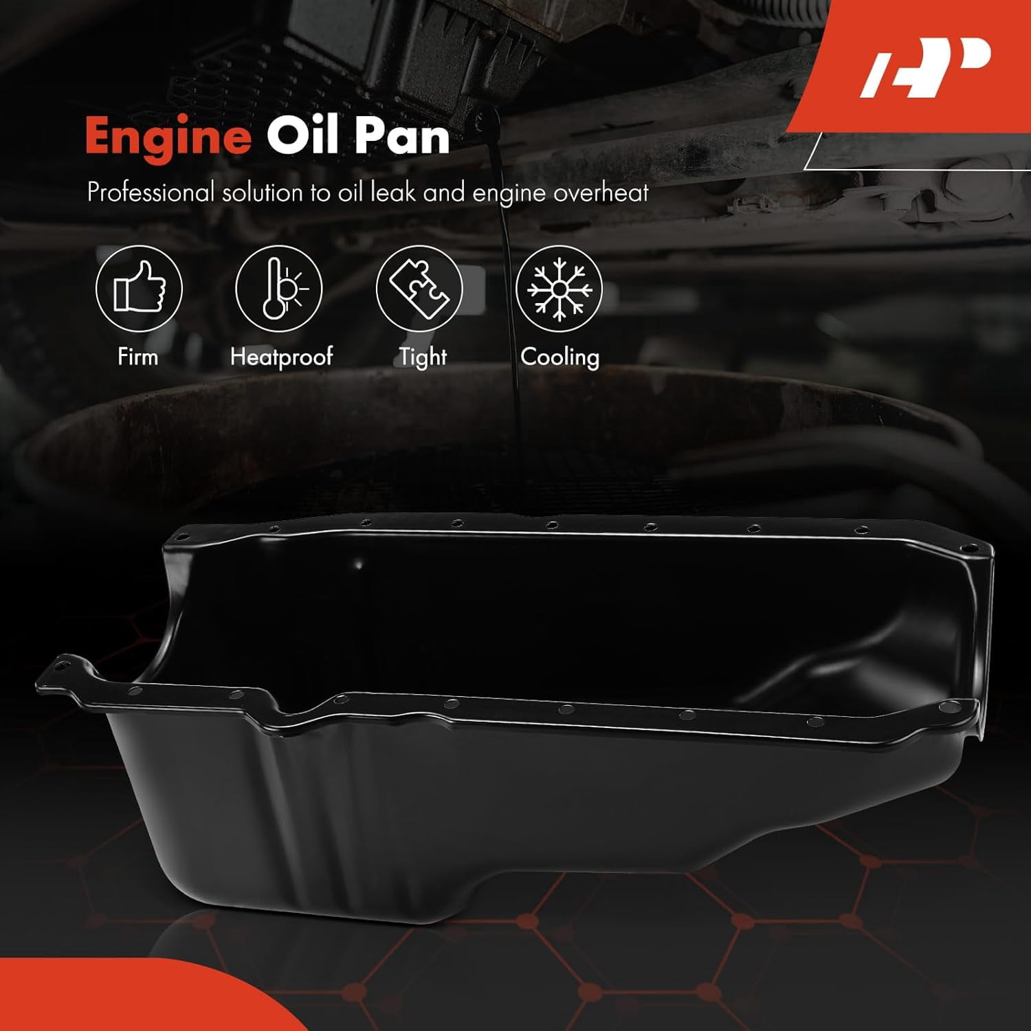 A-Premium Engine Oil Pan Compatible with Mercruiser OMC Yamaha Marine 4 Stroke with 18 Bolt Hole Fits select: 2002 BUICK RENDEZVOUS CX, 2003 PONTIAC MONTANA LUXURY