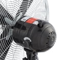 thumbnail image 4 of Better Homes & Gardens 16" 3-Speed Retro Metal Oscillating Adjustable Height Black Pedestal Fan, 4 of 9