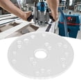 thumbnail image 3 of Router Plate Kit, 6 1/2in Dia 1/4in Thick Woodworking High Visibility Seamless Work Easy To Observe Acrylic Router Base Plate  for Trimmed Routers for, 3 of 8